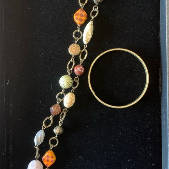 Necklace + bangle set - Picture 1 of 1